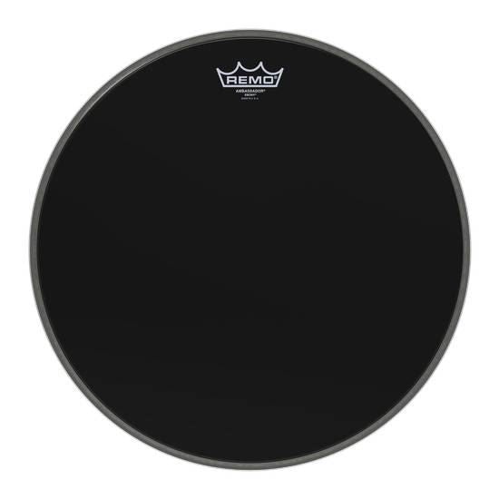Remo ES-1016-00 Ambassador Ebony 16 Inch Bass Drumhead