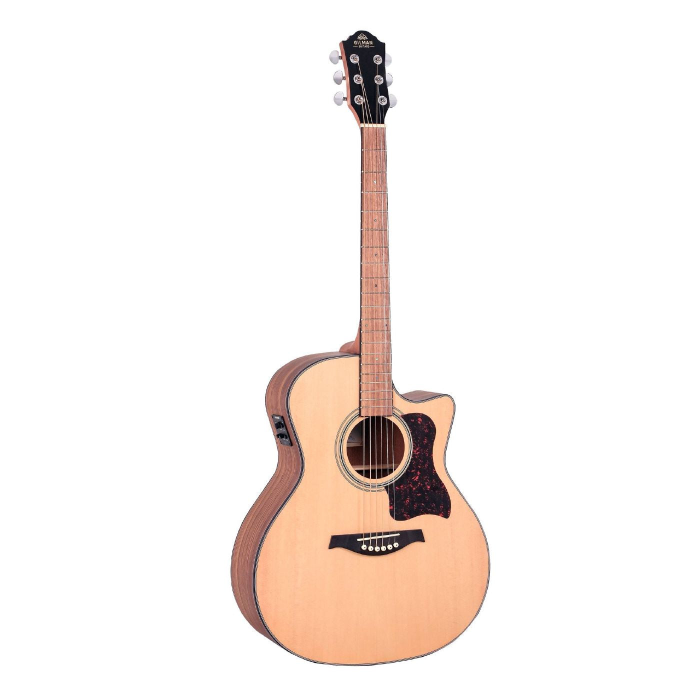 Gilman GA10CE Grand Auditorium Acoustic Guitar with Pickup in Natural Satin