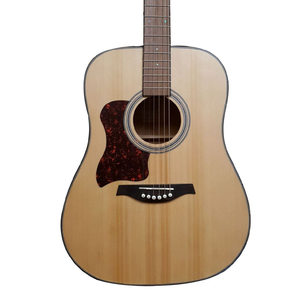 Gilman GA10 Left-Handed Grand Auditorium Dreadnought Acoustic Guitar in Natural Satin