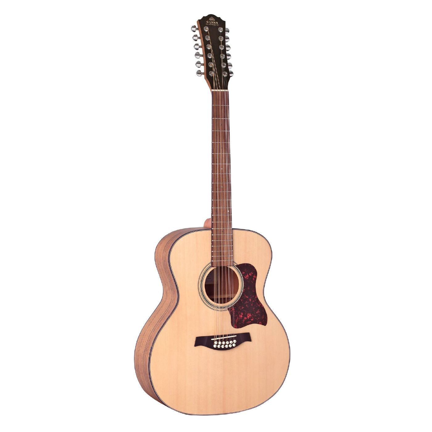 Gilman GA112 12-String Grand Auditorium Acoustic Guitar in Natural Satin
