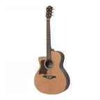 Gilman GA12CE Left-Handed Grand Auditorium Acoustic Guitar with Pickup in Natural Satin