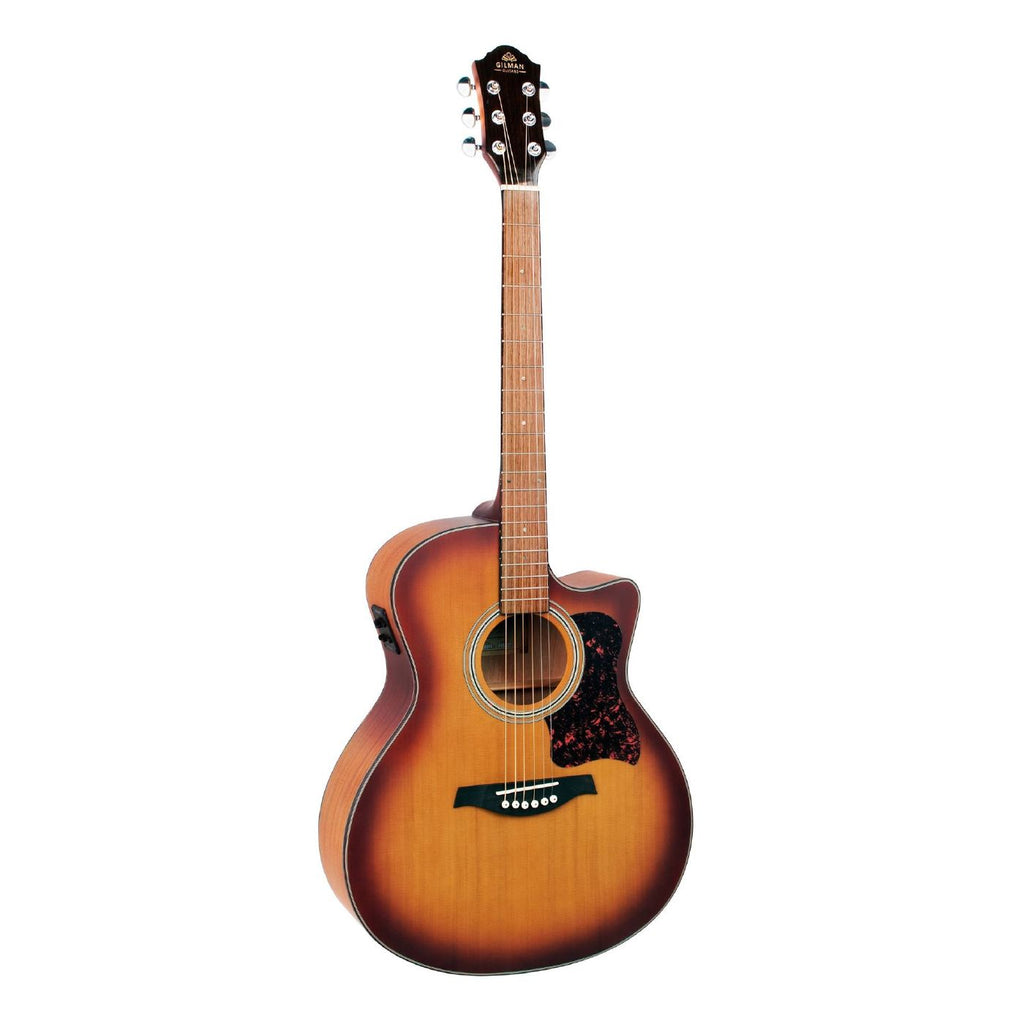 Gilman GA12CE Grand Auditorium Acoustic Guitar with Pickup in Tobacco Sunburst Satin