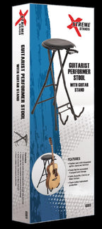 Xtreme GS811 Guitar Performer Stool with Guitar Stand