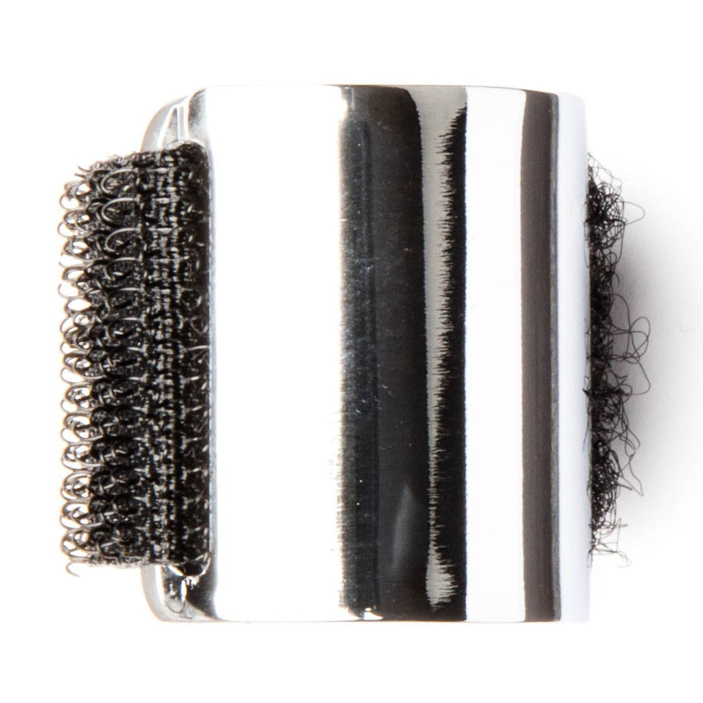 Jim Dunlop 229 'Shy' Chrome Slide with Adjustable Velcro Strap for Guitar - Short