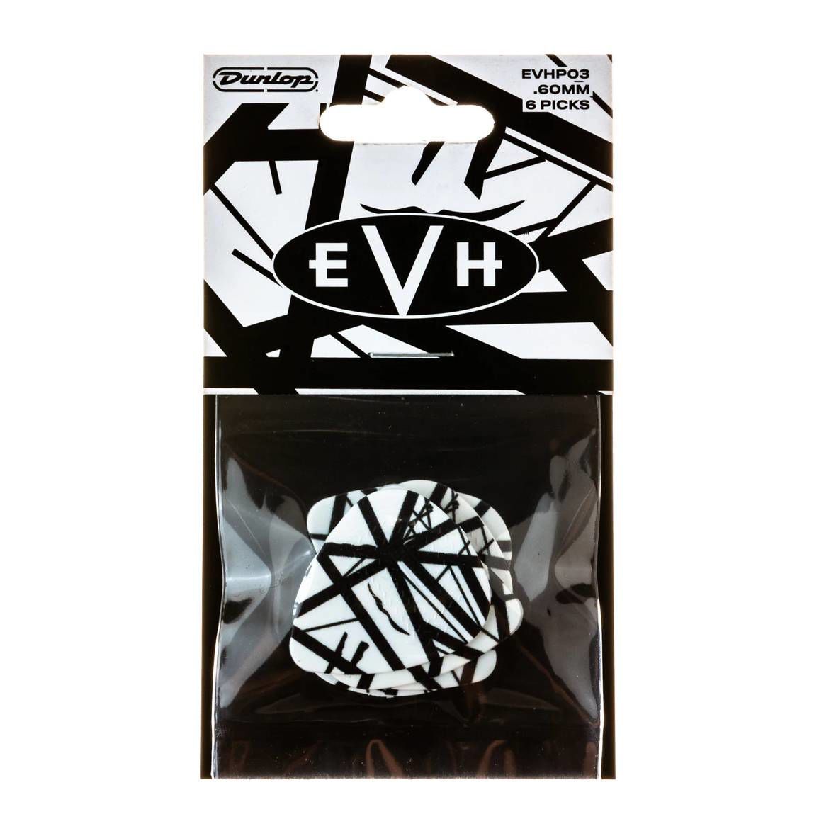 Jim Dunlop EVH Eruption Max-Grip .60Mm Guitar Pick Pack Of 6
