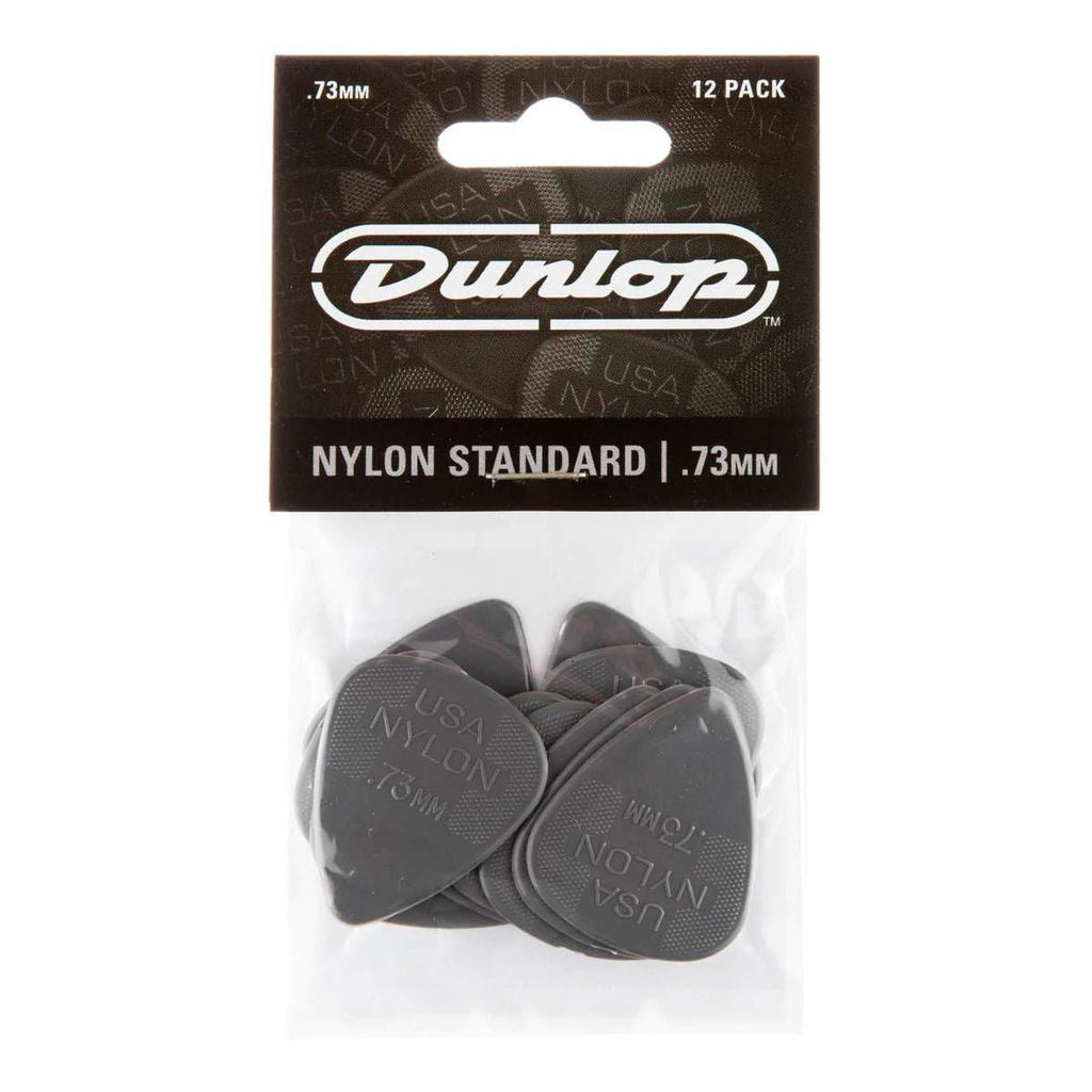 Jim Dunlop JP273 Nylon Greys Players Guitar Pick Pack (12 in a Display Bag) - .73mm