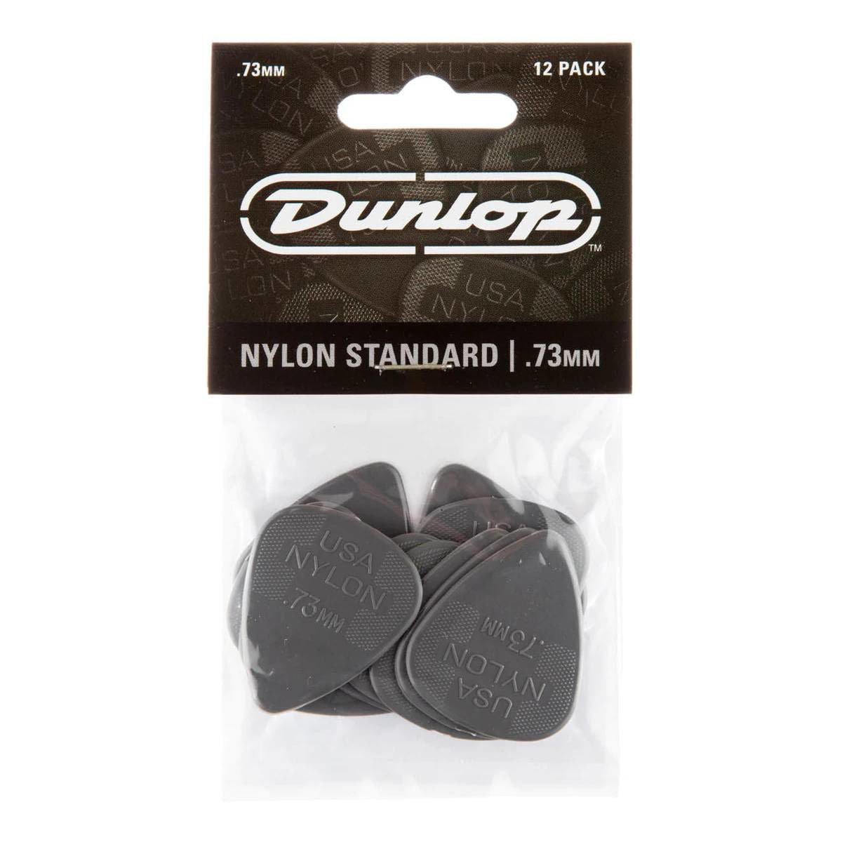 Jim Dunlop JP273 Nylon Greys Players Guitar Pick Pack (12 in a Display Bag) - .73mm