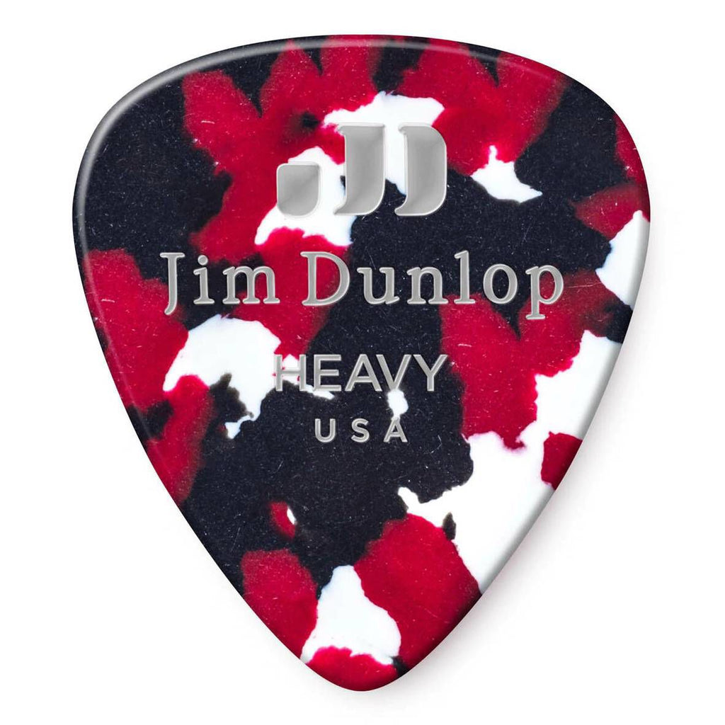 Jim Dunlop Celluloid Confetti Heavy Guitar Pick Player Pack - 12 pack