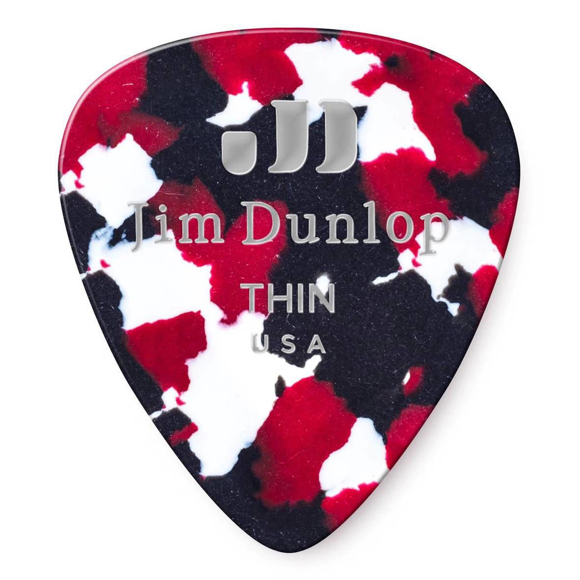 Jim Dunlop Celluloid Confetti Thin Guitar Pick Player Pack - 12 pack