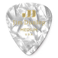 Jim Dunlop Celluloid White Pearl Medium Guitar Pick Player Pack - 12 pack