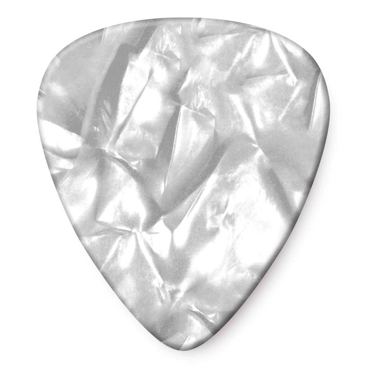 Jim Dunlop Celluloid White Pearl Extra Heavy Guitar Pick Player Pack - 12 pack
