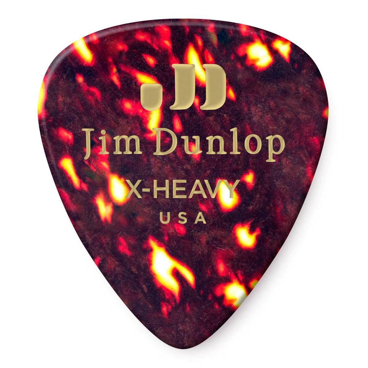 Jim Dunlop Celluloid Shell Extra Heavy Guitar Pick Player Pack - 12 pack
