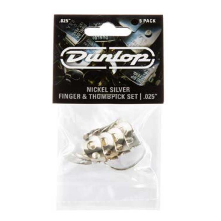 Jim Dunlop JP500 0.25 Guitar Finger & Thumbpick Players Pack (5 in a pack)