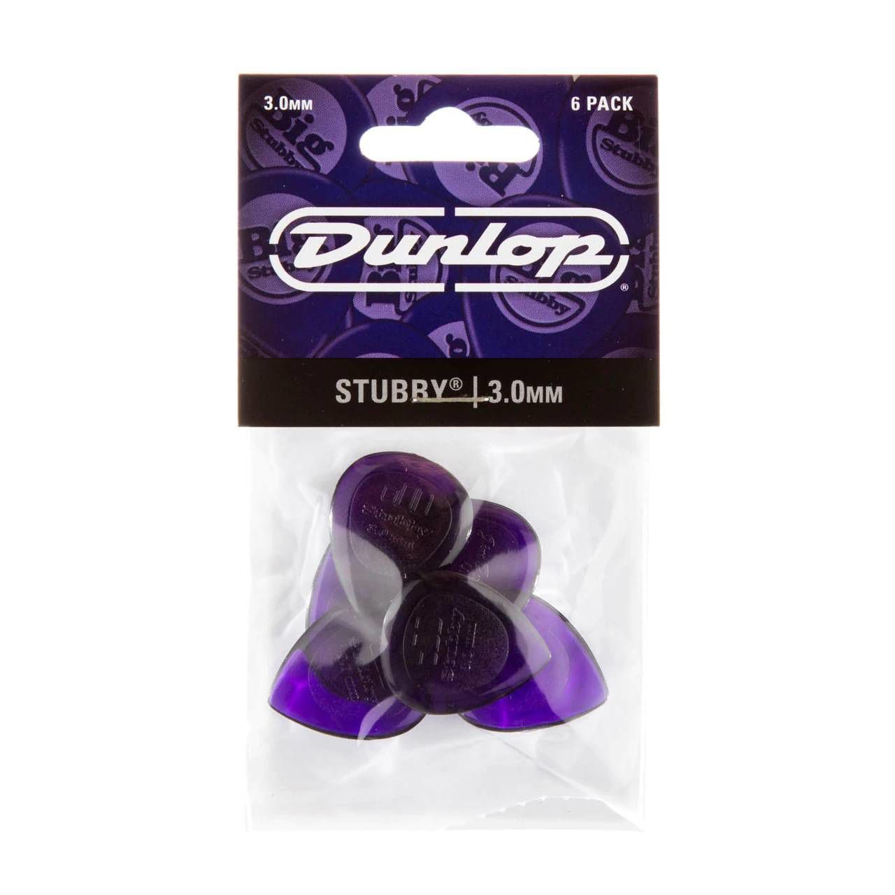 Jim Dunlop JP530 3.0 mm Stubby Players Pack Guitar Pick (6 in a Pack)