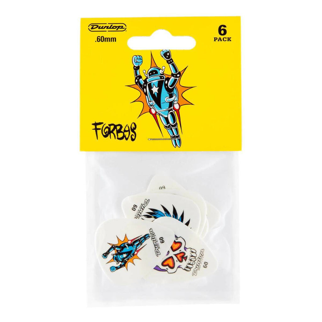Jim Dunlop .60mm Blackline Guitar Pick Player Pack (6 in a pack)
