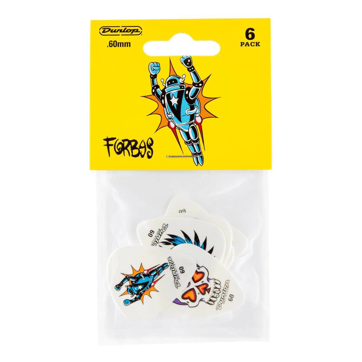 Jim Dunlop .60mm Blackline Guitar Pick Player Pack (6 in a pack)