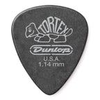 Jim Dunlop 1.14 mm Tortex Pitch Black Guitar Pick Player Pack - 12 pack