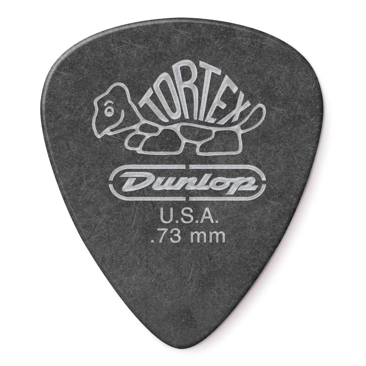 Jim Dunlop .73 mm Tortex Pitch Black Guitar Pick Player Pack - 12 pack