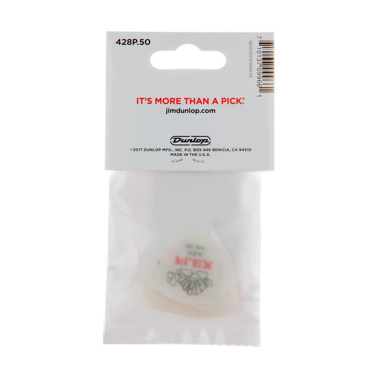 Jim Dunlop JPFLS60 Tortex Flex 60mm Players Pack Guitar Pick (12 in a pack)