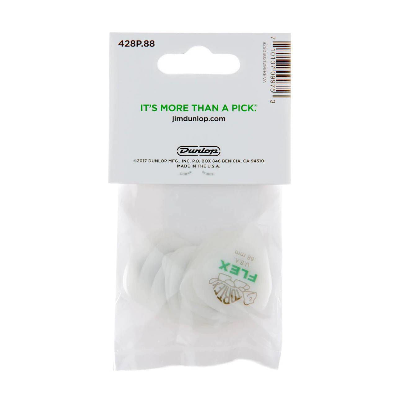 Jim Dunlop JPFLS88 Tortex Flex 88mm Players Pack Guitar Pick  (12 in a pack)