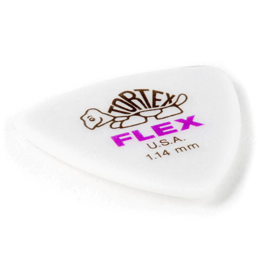 Jim Dunlop 1.14mm Tortex Flex Triangle Guitar Pick Player Pack (6 in a pack)