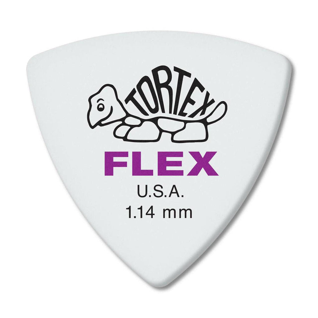 Jim Dunlop 1.14mm Tortex Flex Triangle Guitar Pick Player Pack (6 in a pack)