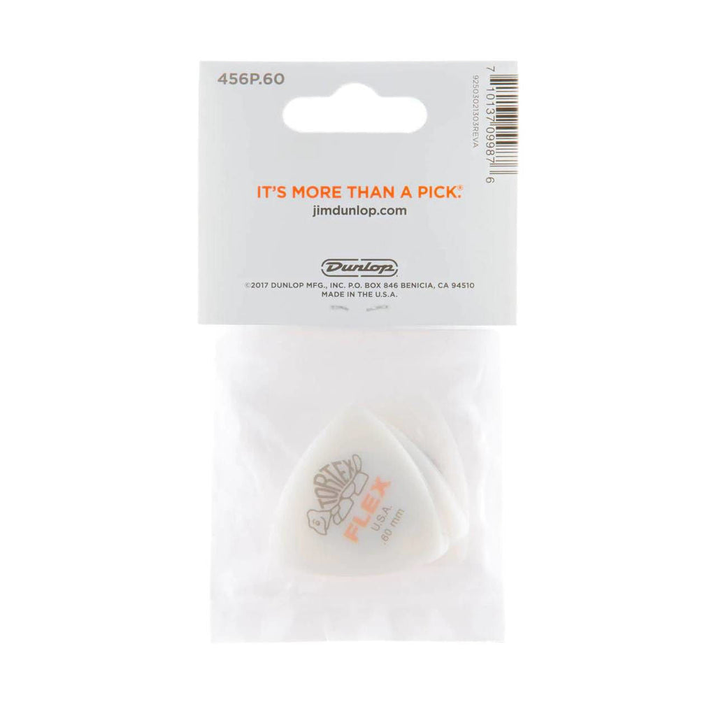 Jim Dunlop .60mm Tortex Flex Triangle Guitar Pick Player Pack (6 in a pack)