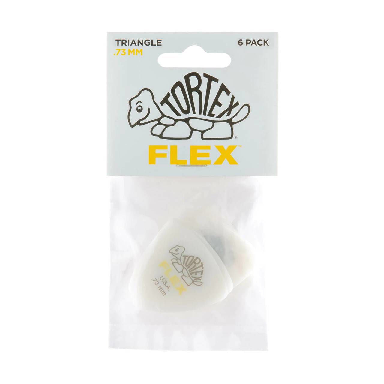 Jim Dunlop .73mm Tortex Flex Triangle Guitar Pick Player Pack (6 in a pack)