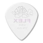Set of 12 Jim Dunlop Tortex Flex 1.14 Jazz III XL guitar picks in a player pack, featuring durable plastic material and ergonomic shape.