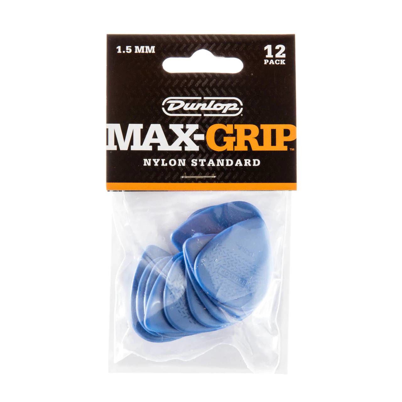 Jim Dunlop JPP111 Nylon Greys Max Grip 1.5mm Players Pack Guitar Pick (12 in a pack)