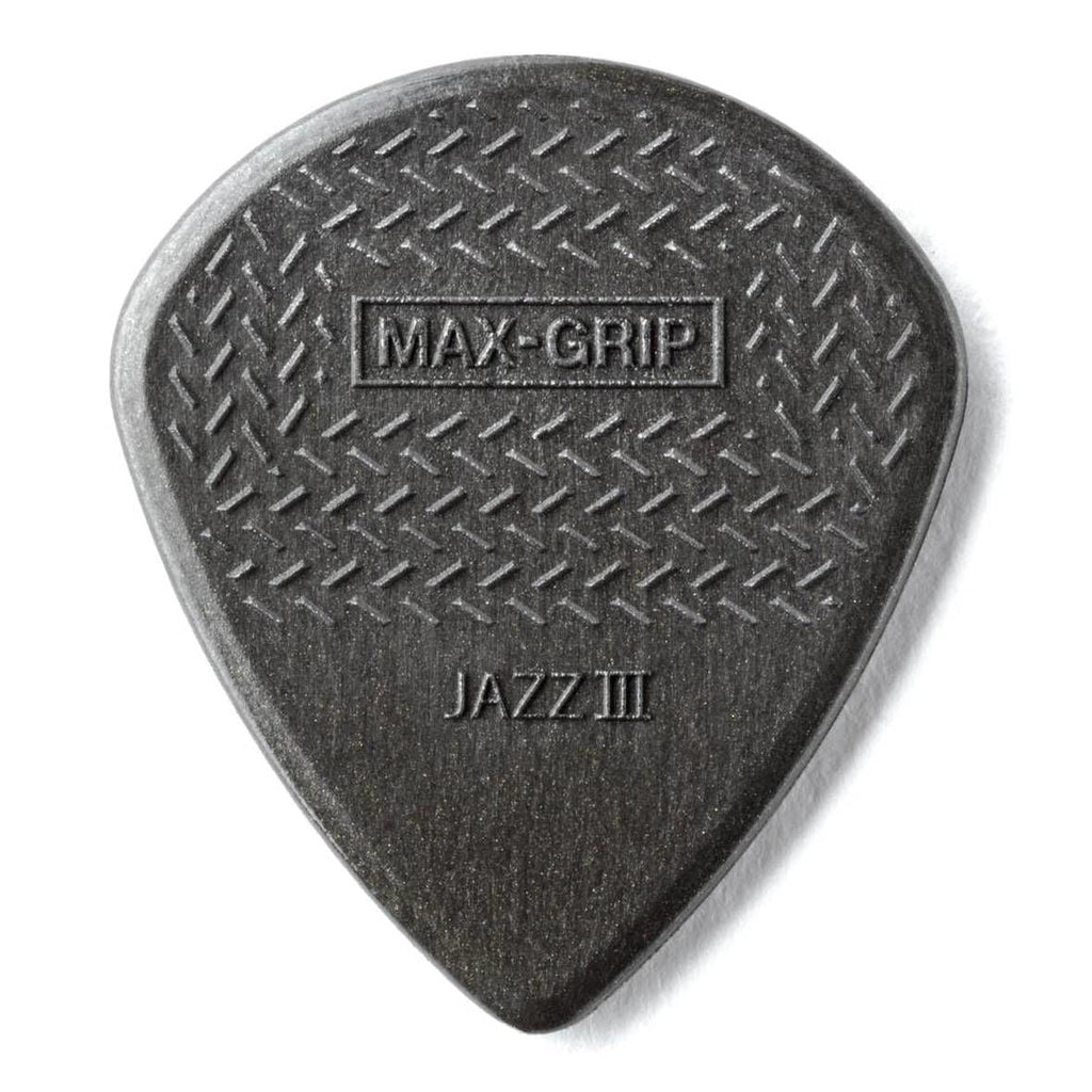 Jim Dunlop Jazz III Maxgrip Carbon Fibre Guitar Pick Player Pack