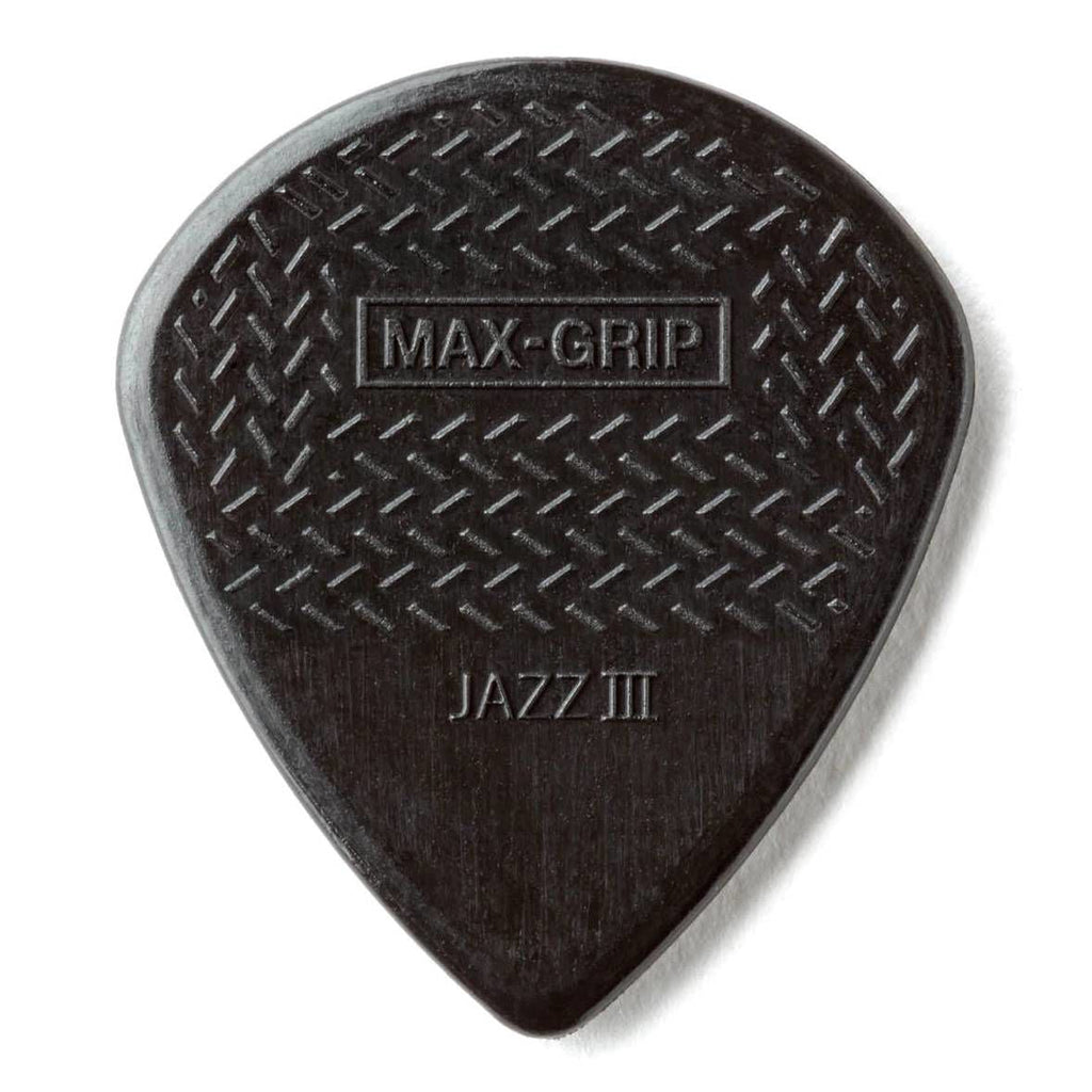 Jim Dunlop Jazz III Maxgrip Nylon Stiffo Guitar Pick Player Pack
