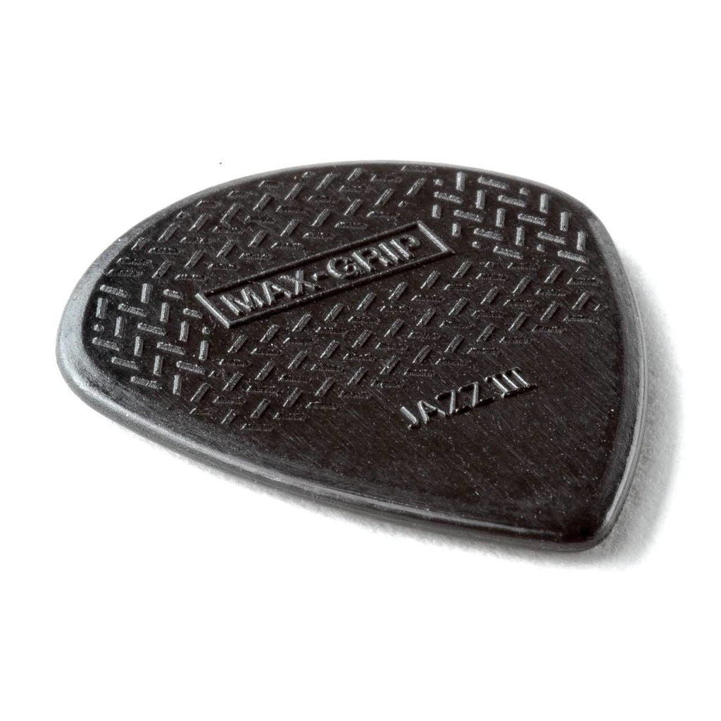 Jim Dunlop Jazz III Maxgrip Nylon Stiffo Guitar Pick Player Pack