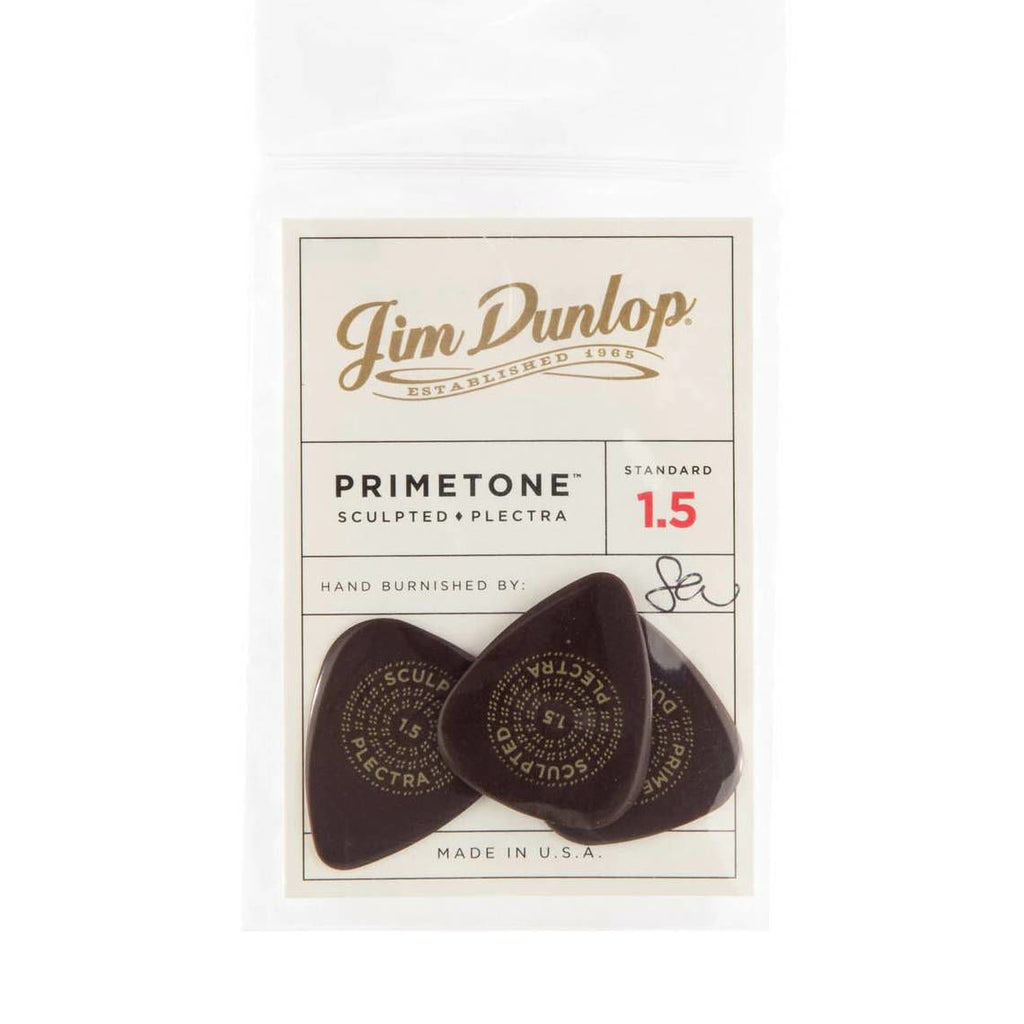Jim Dunlop 1.5 mm Primetone Standard Guitar Pick Player Pack - 3 pack