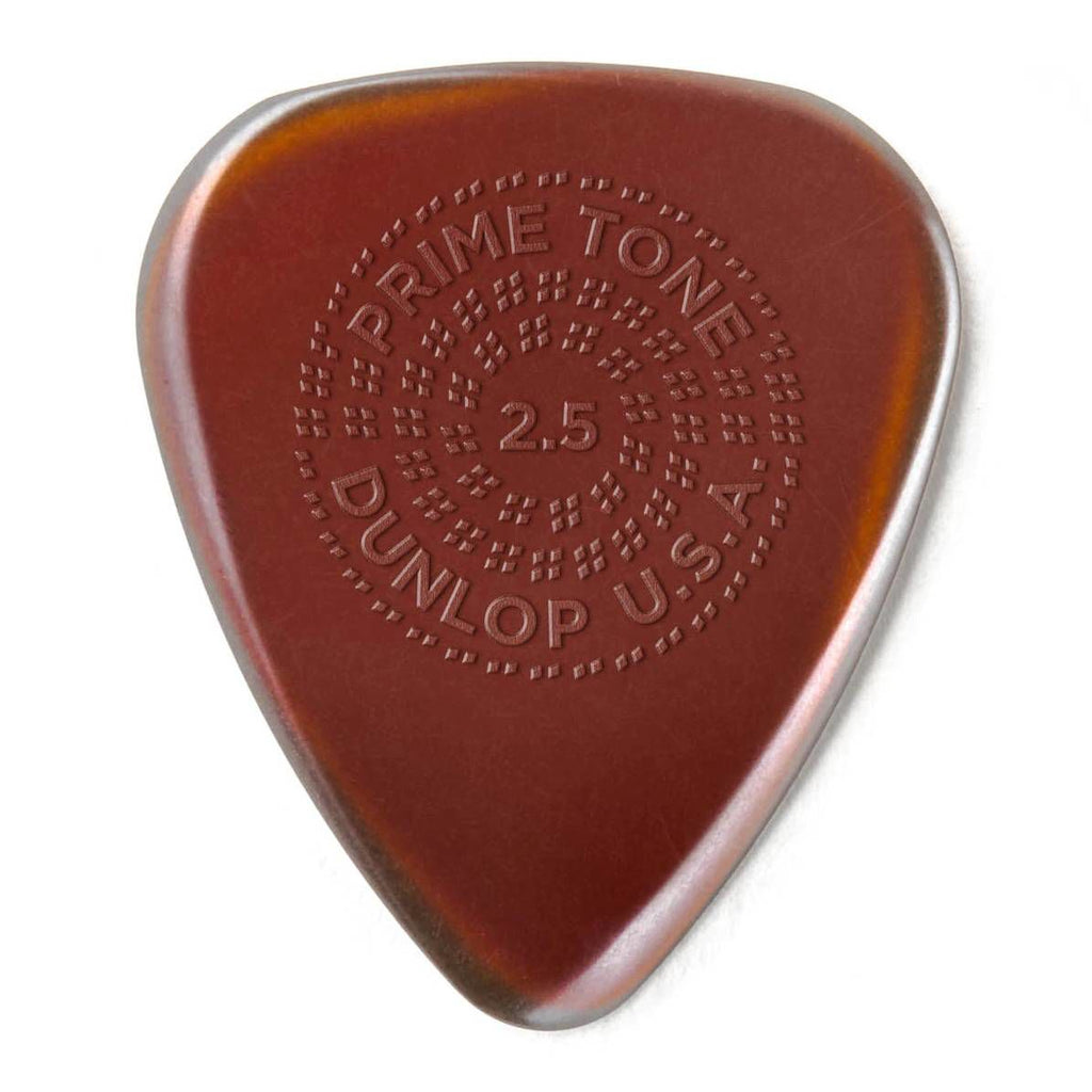 Jim Dunlop 2.5 mm Primetone Standard with Grip Guitar Pick Player Pack - 3 pack