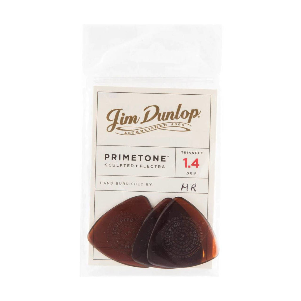Jim Dunlop 1.4 mm Primetone Triagle Grip Players Guitar Pick Player Pack - 3 pack