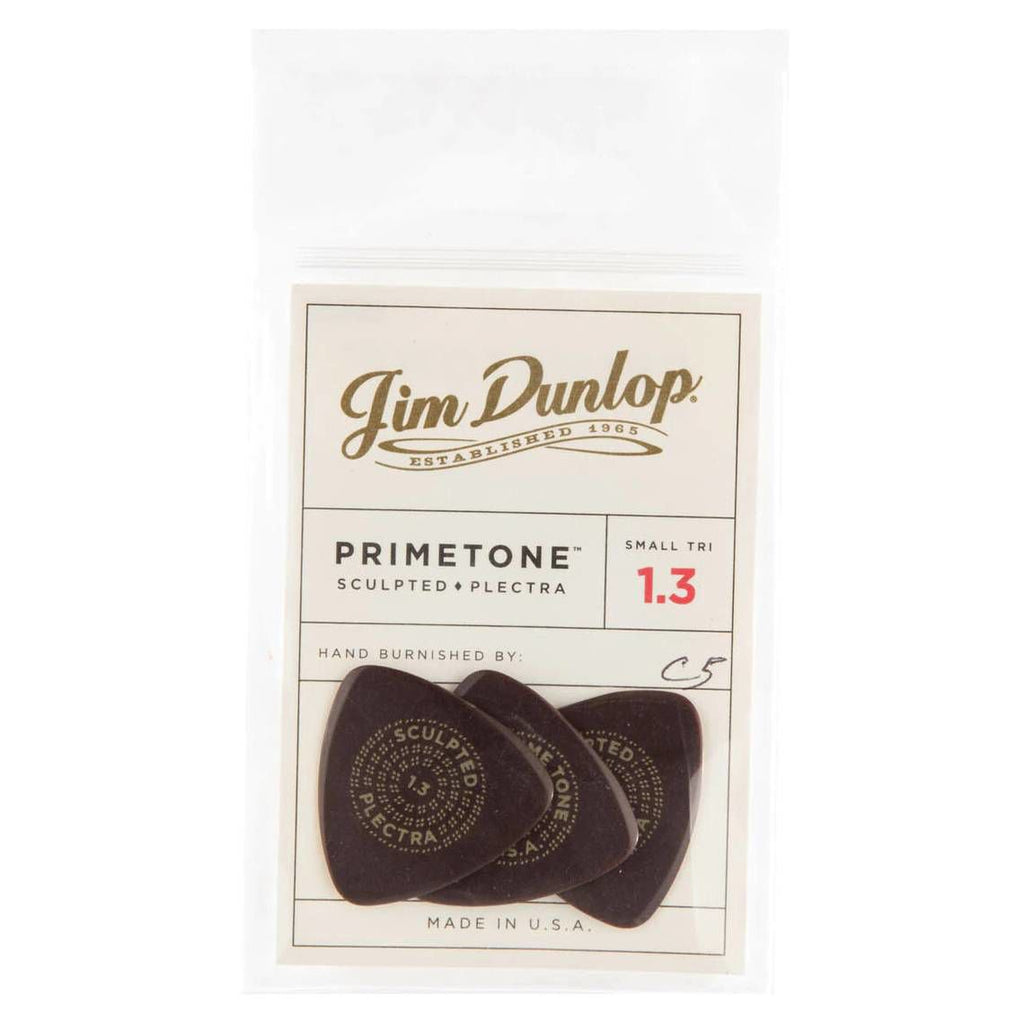 Jim Dunlop 1.30 mm Primetone Small Triangle Guitar Pick Player Pack - 3 pack