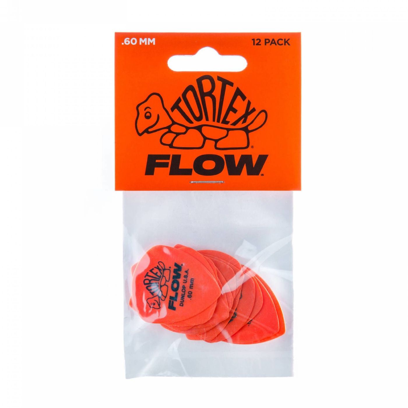 Jim Dunlop .60mm Tortex Flow Guitar Pick Player Pack (12 in a pack)
