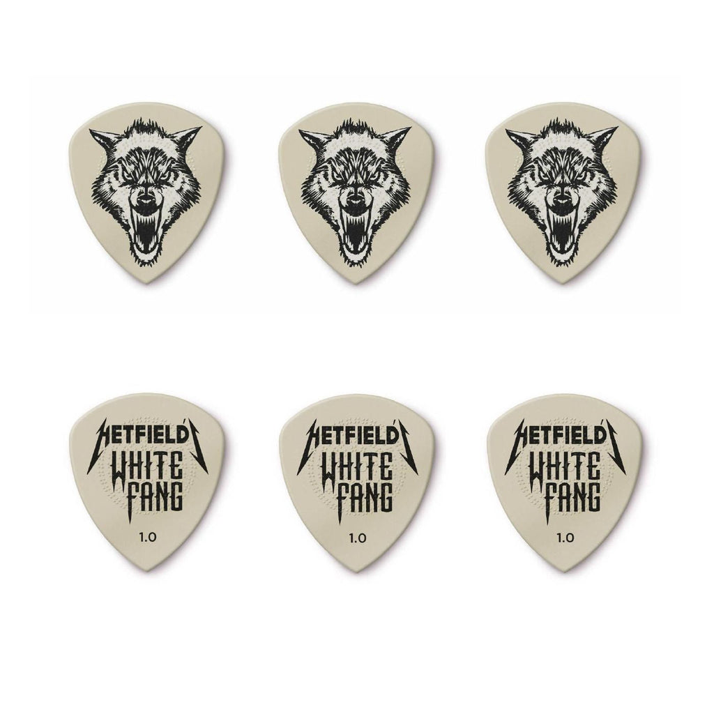 Jim Dunlop JPWF10 James Hetfield White Fang 1.0mm Guitar Pick Player Pack (6 in a pack)