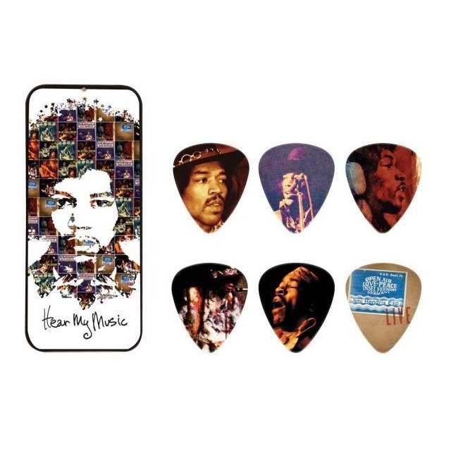 Jim Dunlop JSA25 Jimi Hendrix Hear My Music Series Collector's Pick Tin