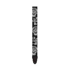 LM LMP4CD 2inch Poly Seatbelt Type Guitar Strap in White Cinco D