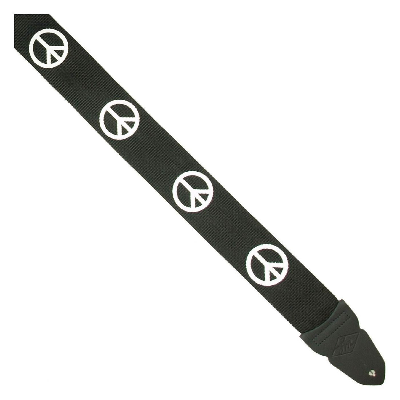 LM LMP4PC 2inch Poly Seatbelt Type Guitar Strap in Peace Design