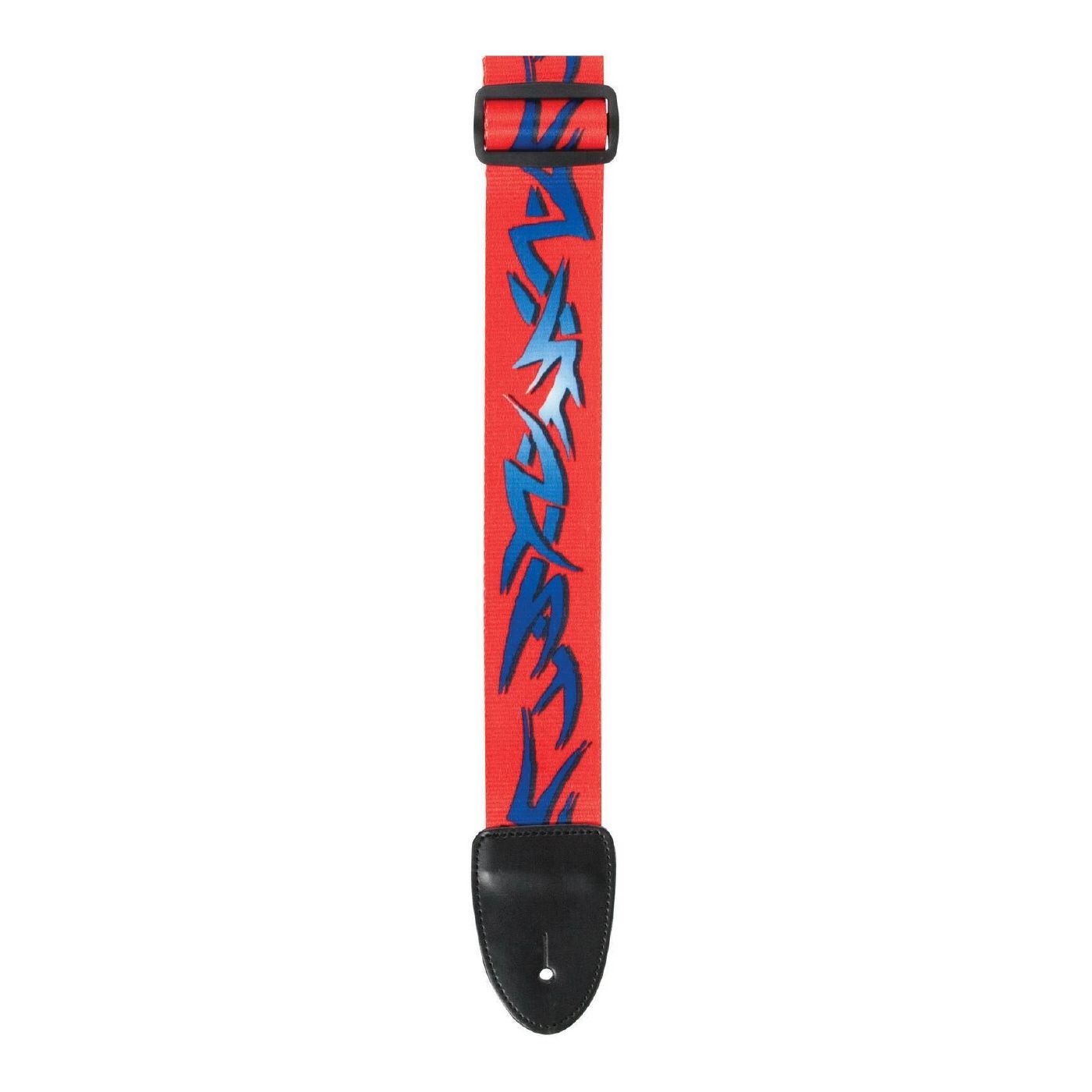 XTR LS064 2 inch Seatbelt Style Blue and Red Tribal Guitar Strap