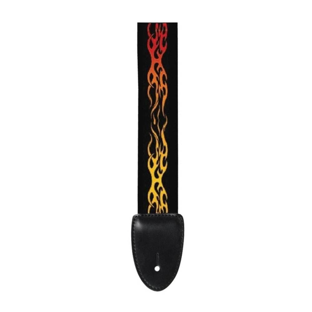 XTR LS065 2inch Seatbelt Style Flames Guitar Strap