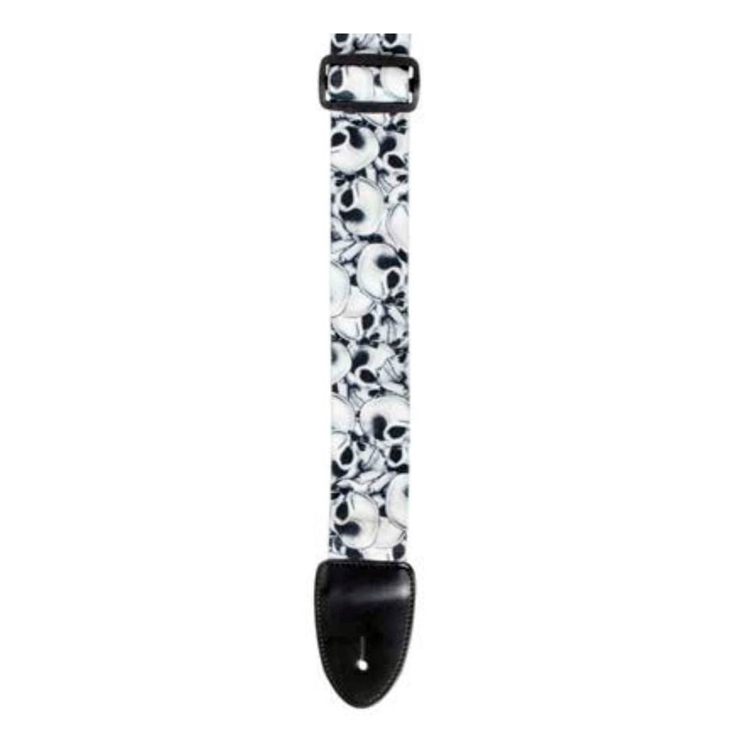 XTR LS114 2inch Seatbelt Style Skull Pile Guitar Strap