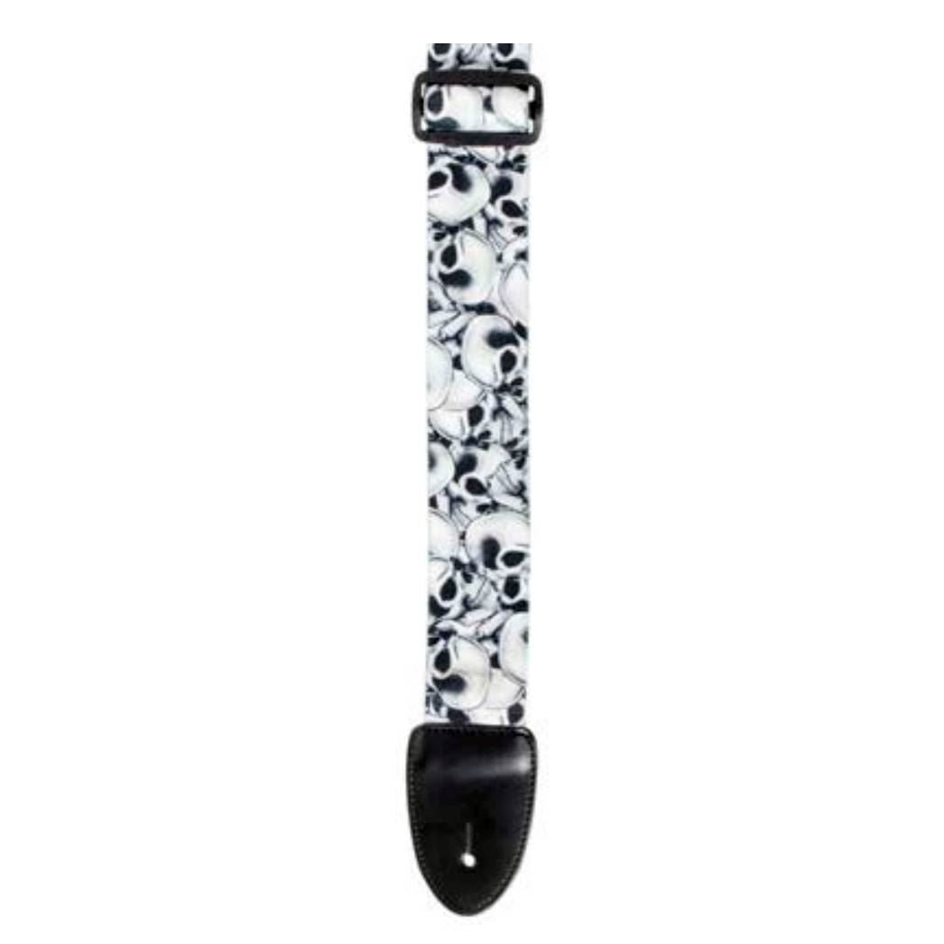 XTR LS114 2inch Seatbelt Style Skull Pile Guitar Strap