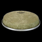 Remo 8.5-inch Fiberskyn R Series bongo drum head, natural textured surface, designed for warm, resonant sound in percussion playing