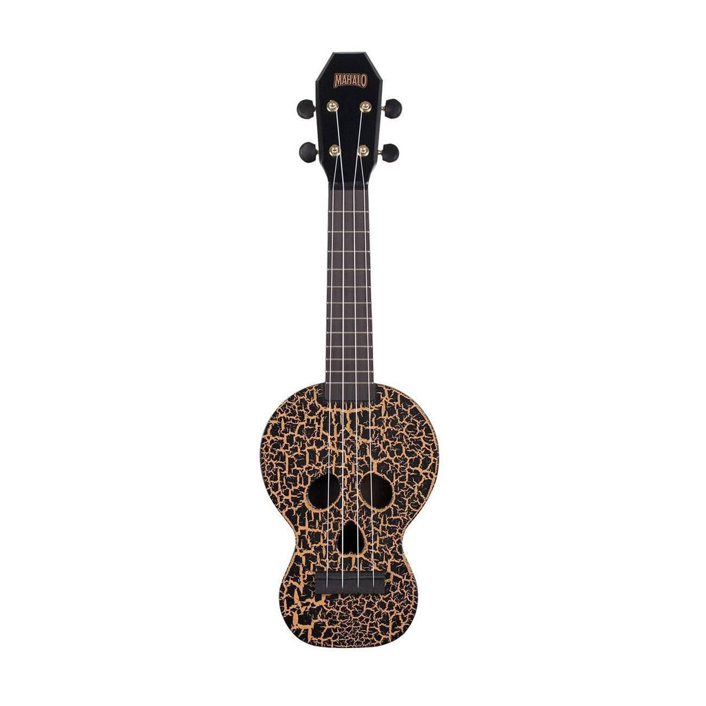 Mahalo MC1SKBK Creative Series Skull Ukulele in Black