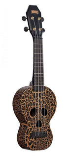 Mahalo MC1SKBK Creative Series Skull Ukulele in Black