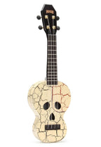 Mahalo MC1SKWT Creative Series Skull Ukukele in White